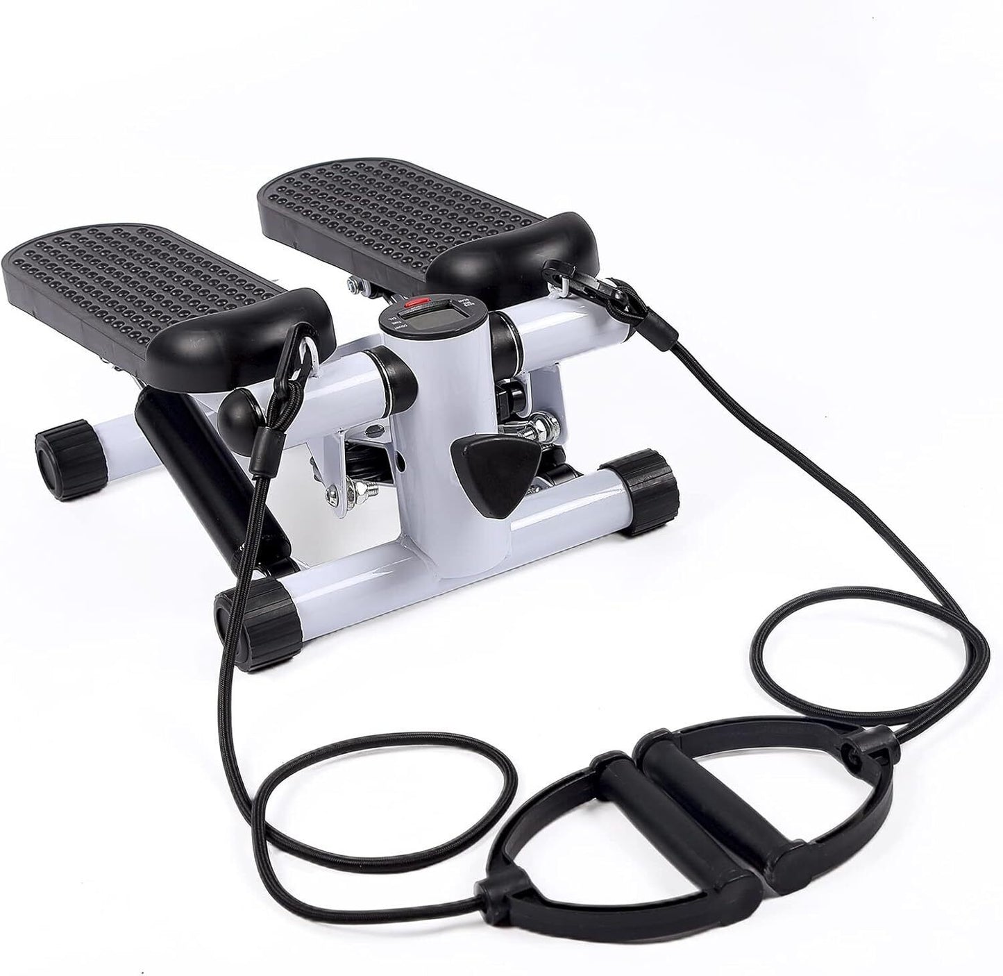 Mini Stepper Exercise Machine W/ Resistance Bands LCD Home Cardio Workout