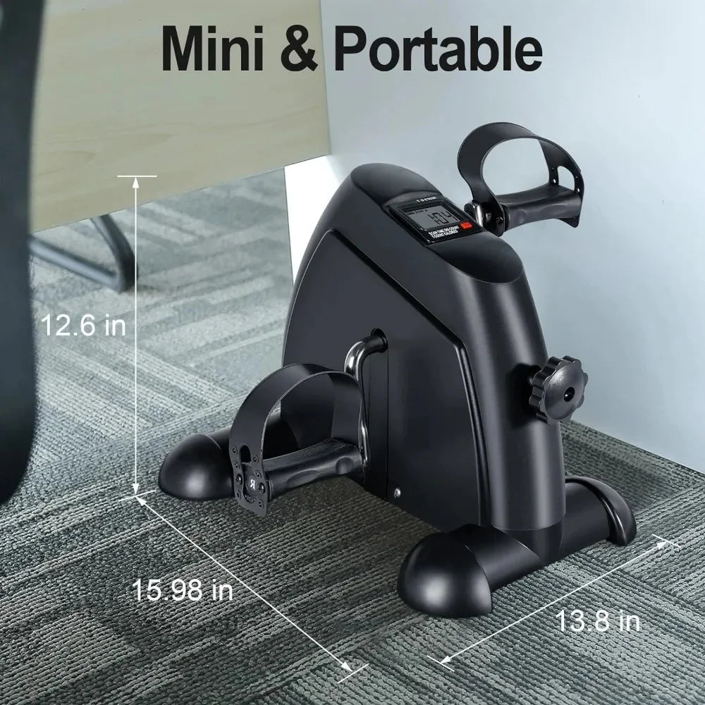 Multi-Function Mini Digital under Desk Bike Stepper Foot Pedal Exerciser,Pedal Exerciser for Senior